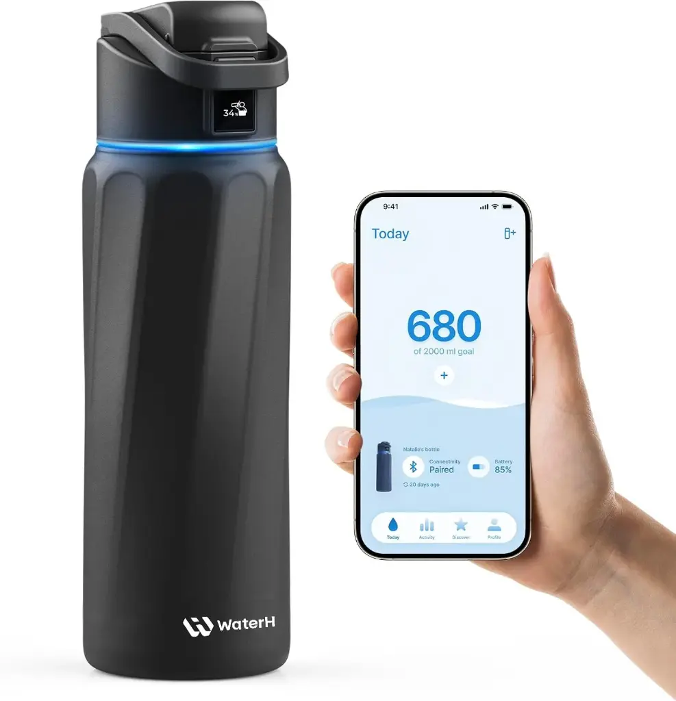 Self-Cleaning Smart Water Bottle